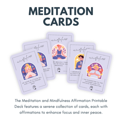 Cartes imprimables : 9 jeux d'affirmations 