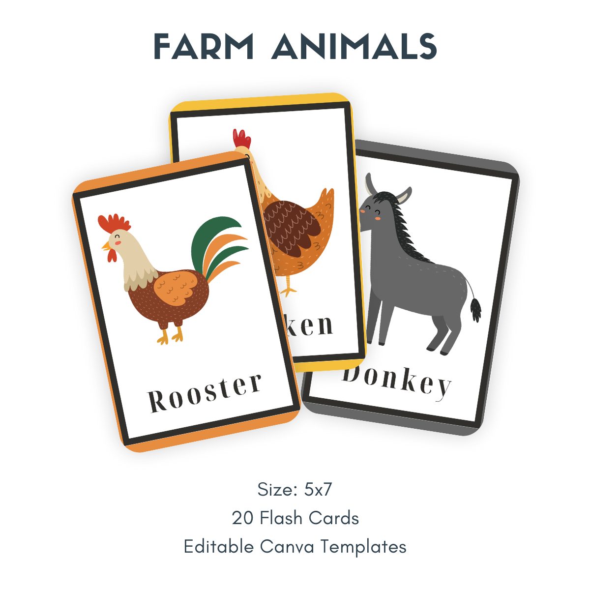 Une niche dans une boîte : cartes flash imprimables 
