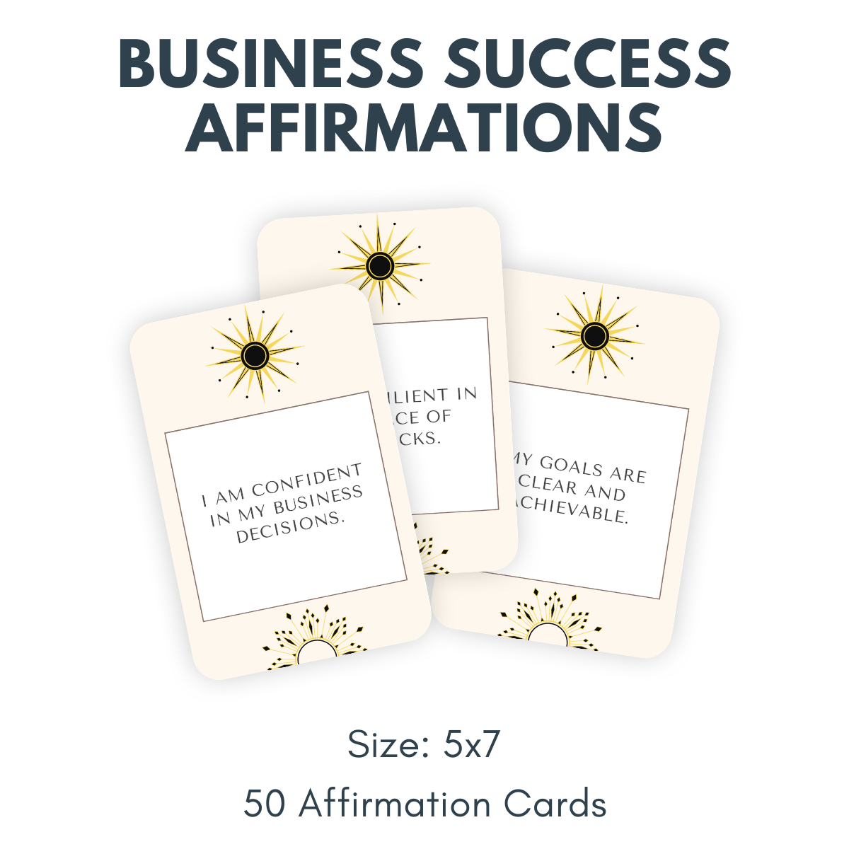 Business in a Box : cartes d'affirmation imprimables 