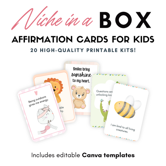 Business in a Box : cartes d'affirmation imprimables 