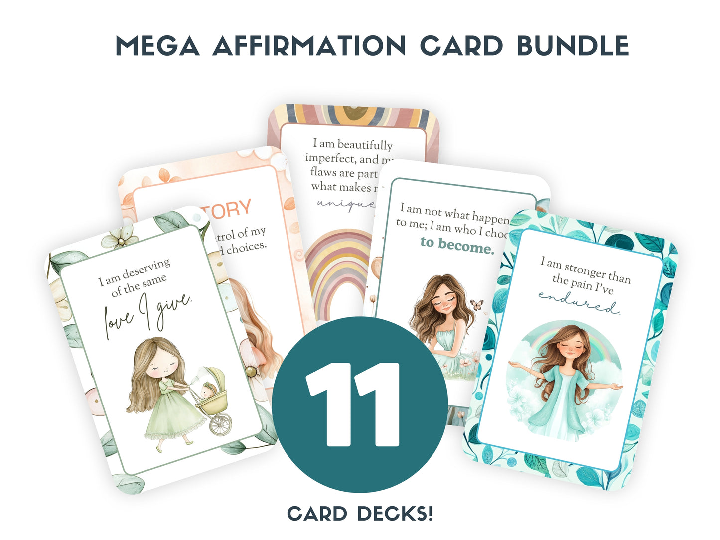 Premium Affirmation Cards for Women