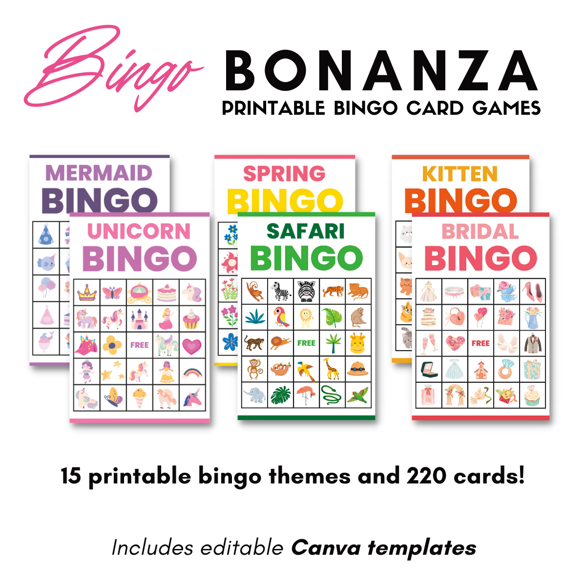 Bingo Party : 15 packs imprimables