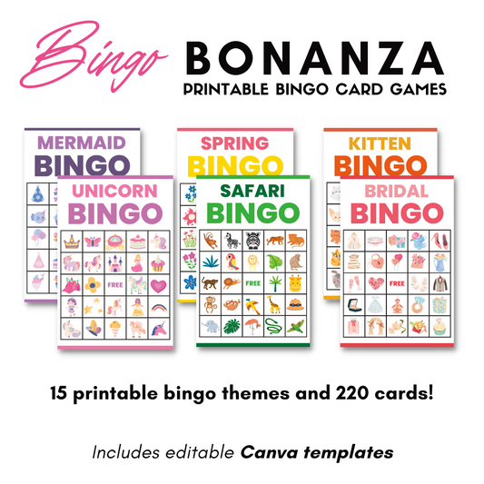 Bingo Party : 15 packs imprimables
