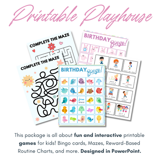 Playhouse imprimable : Pack de planification de fête 