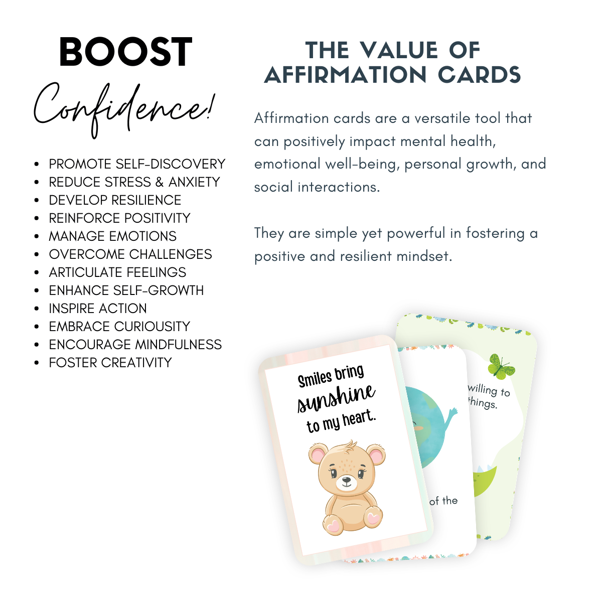Business in a Box : cartes d'affirmation imprimables 