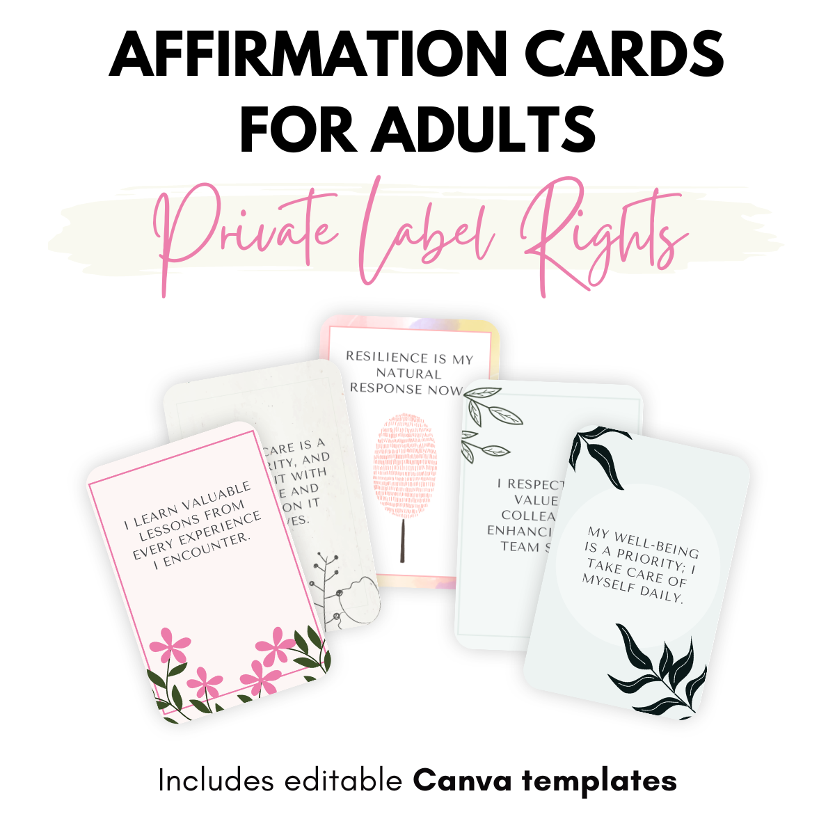 Business in a Box : cartes d'affirmation imprimables 