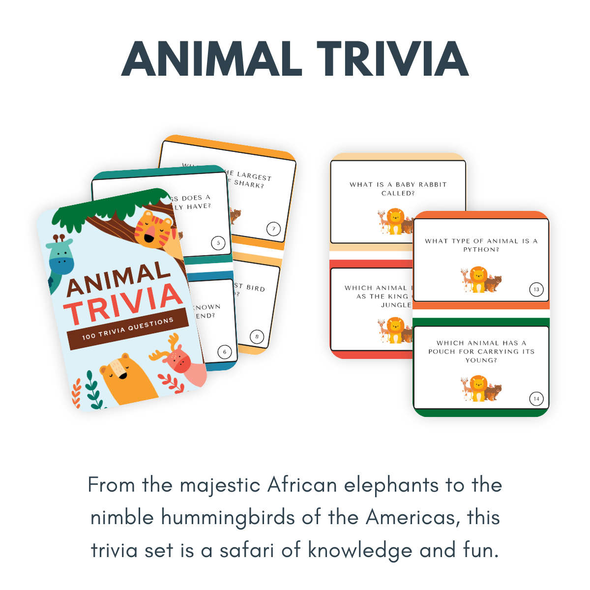 Trivia Card Printable Collection