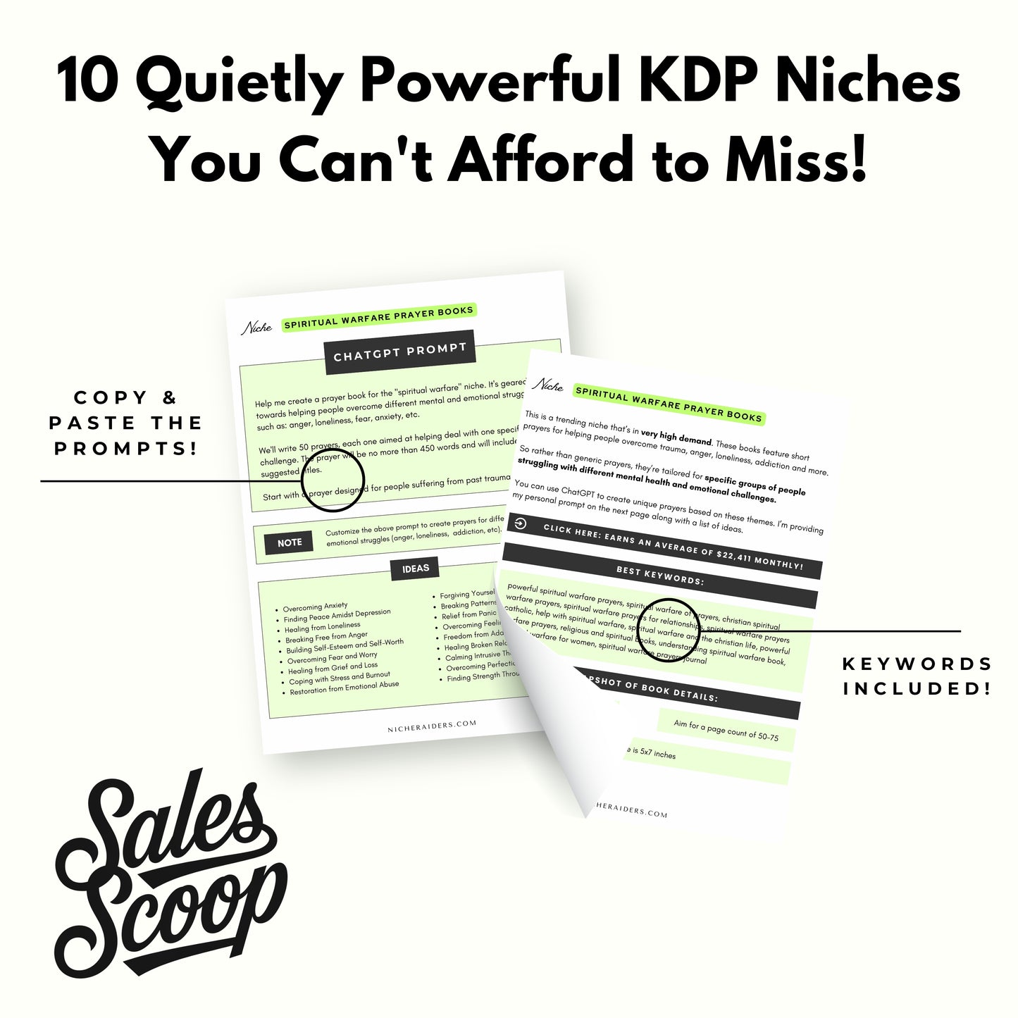 Sales Scoop: 10 Hot KDP Niches