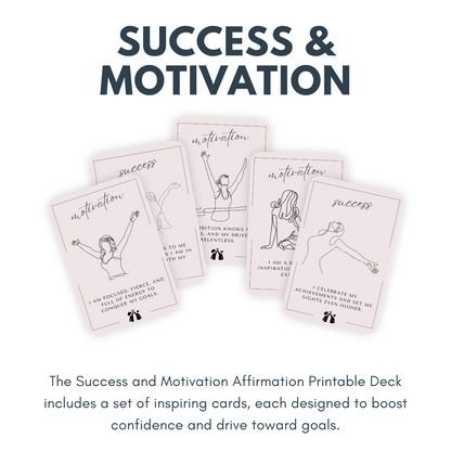 Cartes imprimables : 9 jeux d'affirmations 