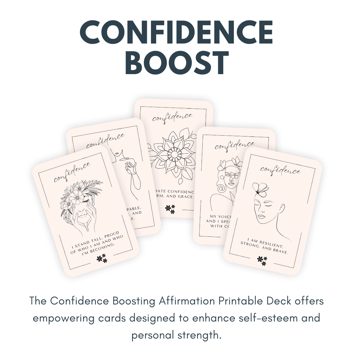 Cartes imprimables : 9 jeux d'affirmations 