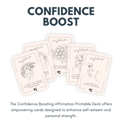 Cartes imprimables : 9 jeux d'affirmations 